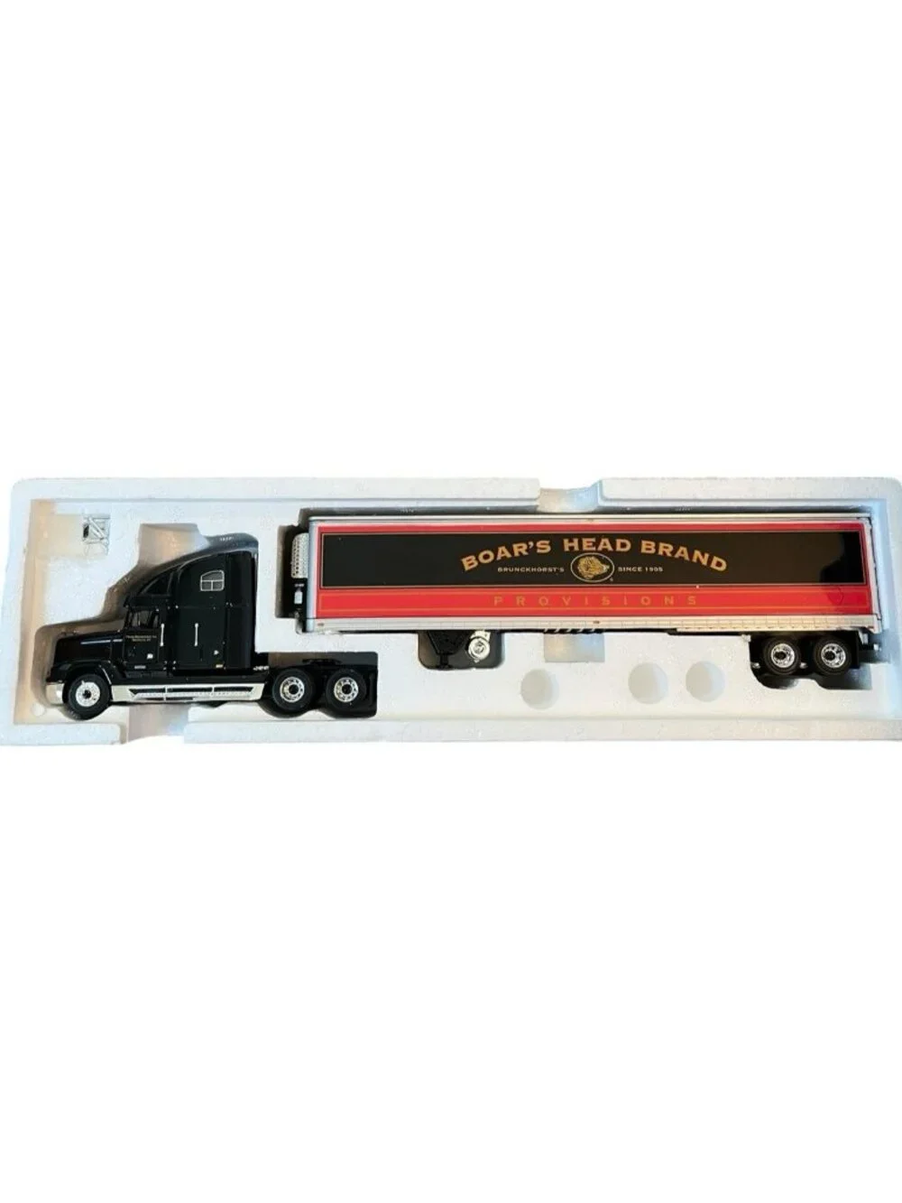 Boar's Head Brtand Ltd Ed Die Cast Metal Tractor Trailer 2003 First Gear COA Box